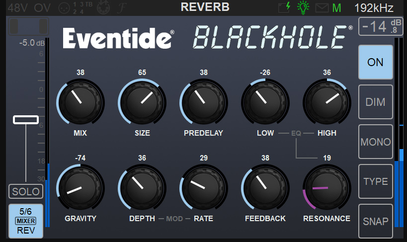 Eventide Blackhole 리버브