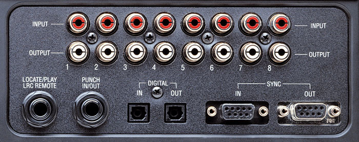 Alesis XT rear panel
