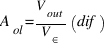 A_ol=V_out/V_in(dif)
